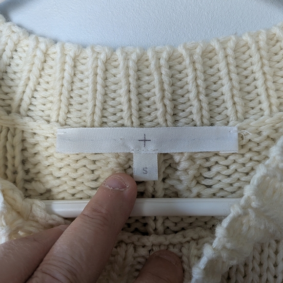 THAKOON Knit Wool Women Crewneck Size Small Green/Brown And Cream Color - Picture 4 of 9